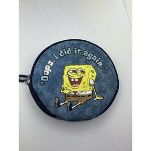 2002 Nickelodeon SpongeBob SquarePants CD Case With 6 Sleeves Holds 12 Discs